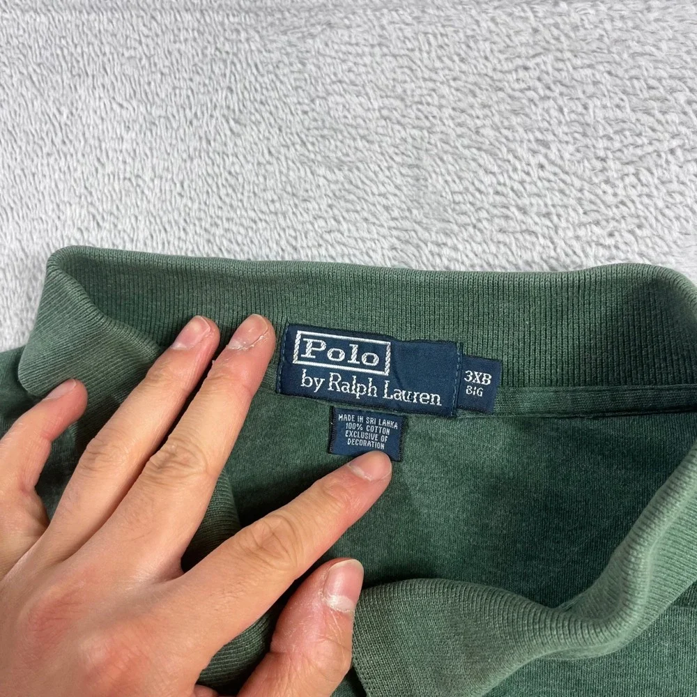 Polo Ralph Lauren Mens 3XB Big Green Short Sleeve Pony Logo Polo Shirt